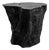 Natural Form Black Stump Rustic Modern Stool / Side Table For Sale