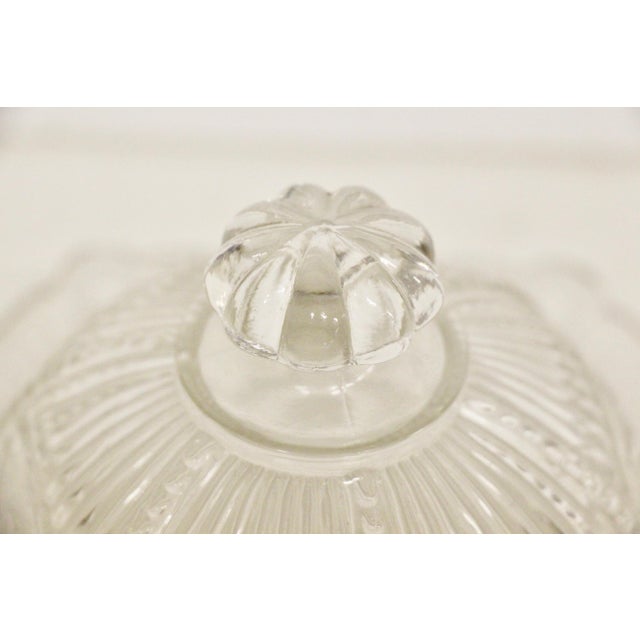 Pressed Glass Domed Butter Dish Chairish