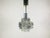 German Chrome-Plated & Crystal Ceiling Lamp from Kinkeldey, 1960s For Sale - Image 11 of 12