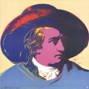 1993 Andy Warhol Goethe Red and Black Small Lithograph