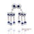14k(585) Vintage White Gold Natural Diamond and Sapphire Earrings For Sale In New York - Image 6 of 12