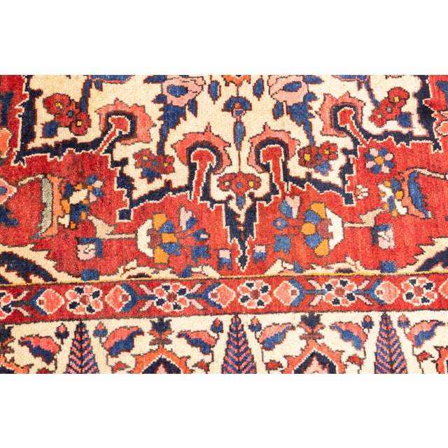 Semi-Antique Hand-Knotted Persian Bakhtiari Rug 5'5" X 8'9" For Sale - Image 15 of 18