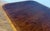 Traditional Multi-Banded Mahogany Dining Table by Leighton Hall - Showroom Sample For Sale - Image 13 of 18