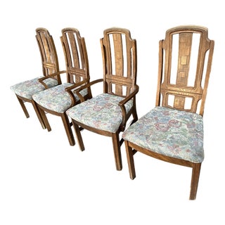 Broyhill Premier Mid 20th Century Brutalist Style Dining Chairs For Sale