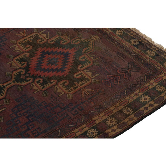 2010s Rug & Kilim’s Baluch Tribal Rug With Colorful Geometric Patterns For Sale - Image 5 of 7