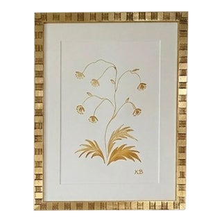 Original Graphite & Gouache Botanical #3 by Katie Binkley For Sale
