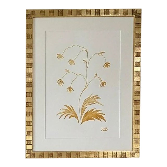 Original Graphite & Gouache Botanical #3 by Katie Binkley For Sale