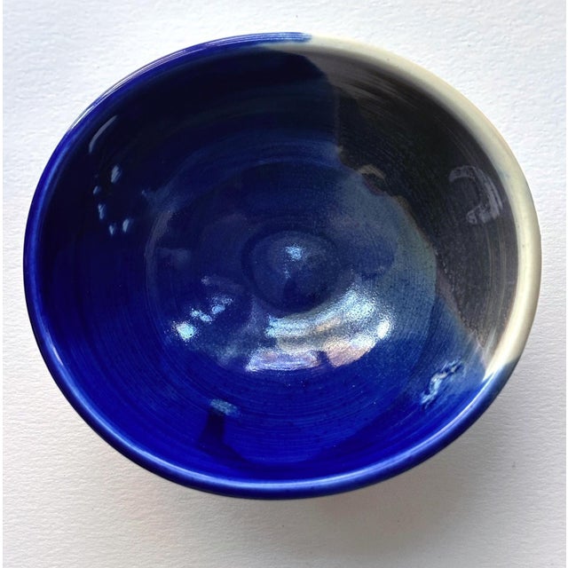 Ceramic Tea Bowl with Brilliant Blue Glaze by Toshiko Takaezu For Sale - Image 12 of 12