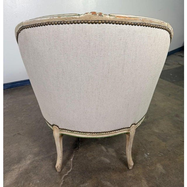 French Louis XV Style Tufted Chaise Lounge For Sale In Los Angeles - Image 6 of 18