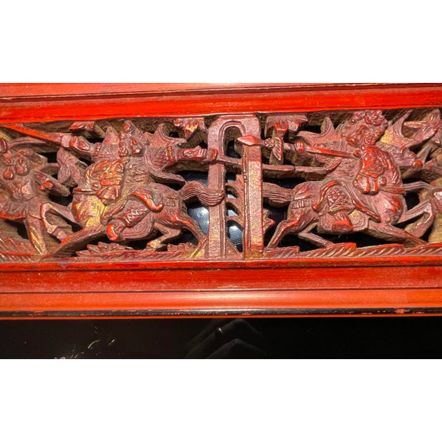 Mid 19th Century Japanese Kamakura Bori Wood Panel Meiji Era For Sale - Image 5 of 9