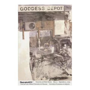 2005 Robert Rauschenberg 'Goddess Depot' Purple,White Offset Lithograph
