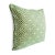 Outdoor green patterned outdoor throw pillow. Piping along edges. Each is sold individually.