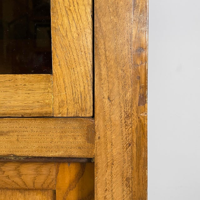 Mid-Century Modern Italian Cabinet with Drawers in Wood and Glass, 1940s For Sale - Image 14 of 18