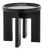 NOIR Gavin Side Table in Hand Rubbed Black For Sale