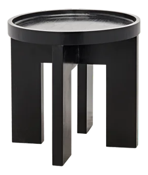 NOIR Gavin Side Table in Hand Rubbed Black