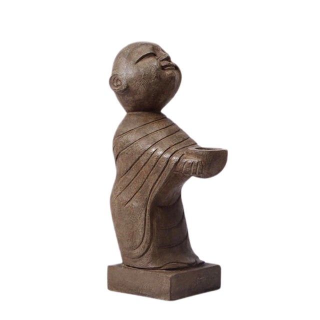 Bluestone Monk Candle Stand For Sale - Image 4 of 8