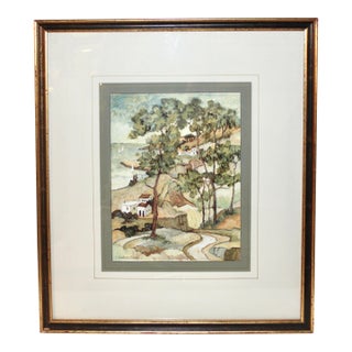 Late 20th Century Charlene Winterle Olson Impressionist Landscape For Sale
