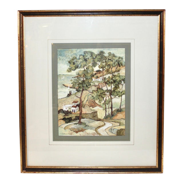 Late 20th Century Charlene Winterle Olson Impressionist Landscape For Sale