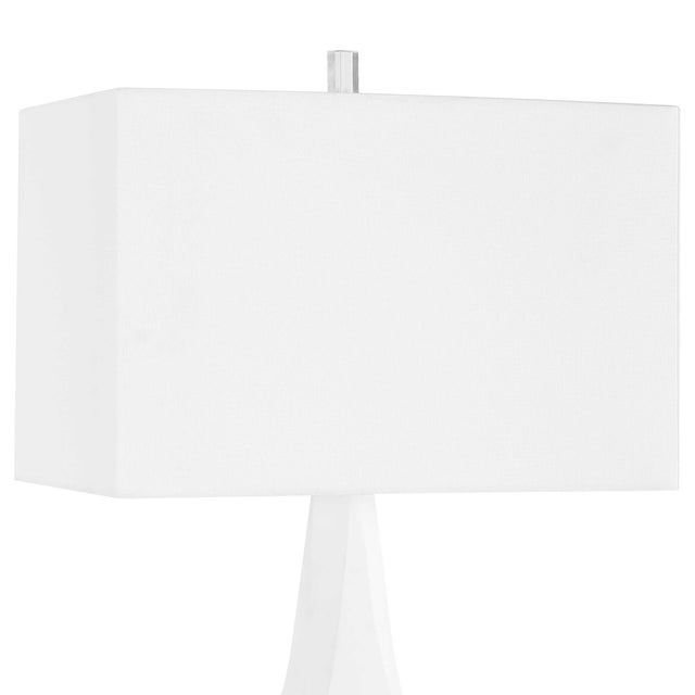 Metal Mayme White Table Lamp For Sale - Image 7 of 9