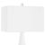 Metal Mayme White Table Lamp For Sale - Image 7 of 9