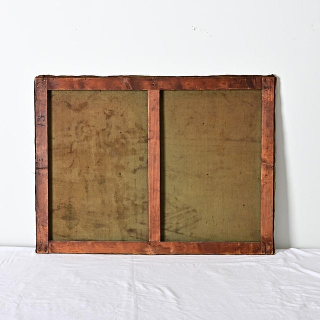 French Vintage Robert Mahias Painting, Versailles Fountain For Sale - Image 9 of 10