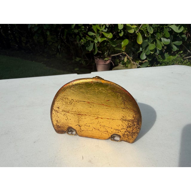 Plastic Vintage Petite Italian Florentine Gilt Wall Bracket Shelf For Sale - Image 7 of 9