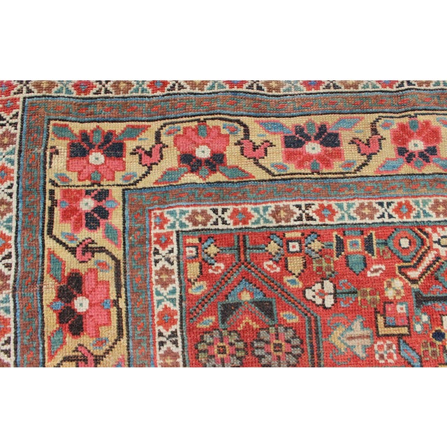 Antique Kurdish Gallery Runner in All-Over Geometric Design 6'0"x12'6" For Sale - Image 4 of 12