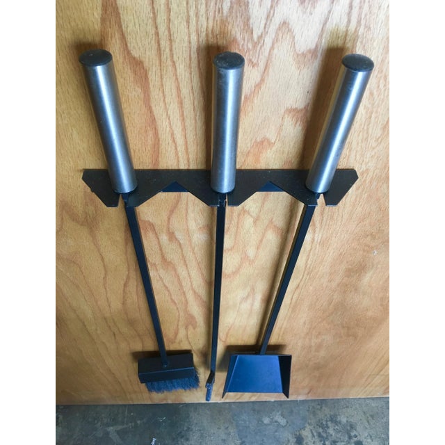 Vintage Modernist Fire Tool Set- 3 Pieces For Sale - Image 4 of 12