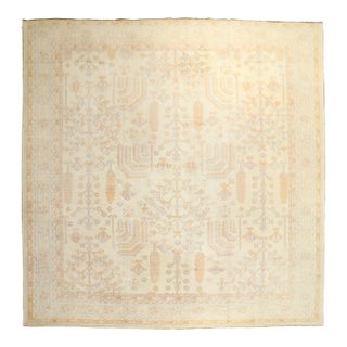 Antique Turkish Square Oushak Rug - 11'1" x 12'8" For Sale
