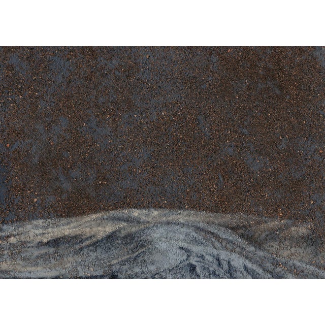 Powder Basin by Lisa Lebofsky | Oil and dirt on paper abstract landscape with earthy tones For Sale