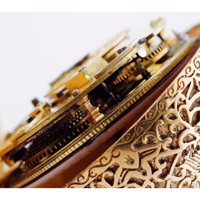 Antique Late 18th Century French Ormolu Ball-Shaped Verge Fusee Watch Desk Stand For Sale - Image 9 of 18