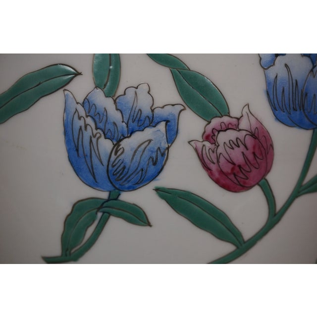 Vintage Chinese Porcelain Famille Verte Lidded Ginger Jar Floral Vase For Sale - Image 10 of 10