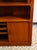 1960s Mid Century Danish Cabinet Dyrlund Teak Wide Storage Tambour Doors Shelving MCM For Sale - Image 12 of 12