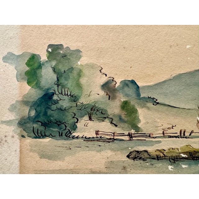 Original watercolor on paper by Henry Emil Salloch, also known as Heinz Emil Salloch, the German-born American artist and...