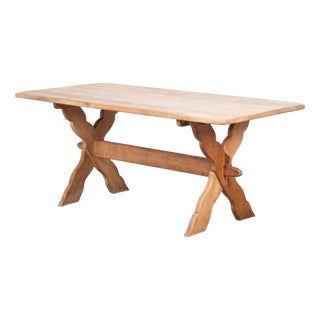 Vintage Oak Dining Table by Henning Kjærnulf, Denmark, 1960s For Sale