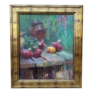 Contemporary Anne Marie Oborn Large Framed Plein Air Oil Painting