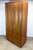 Wood Mid Century Modern Milo Baughman Style Walnut & Cane Armoire / Wardrobe For Sale - Image 7 of 12