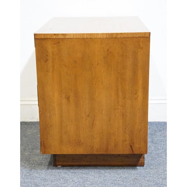 Dixie Furniture Campaigner Collection Walnut 24" Two Drawer Nightstand 767-621 For Sale - Image 10 of 14
