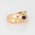 Modern 1992 Cartier Colisee Sapphire Ring Sz 6.75 Eu 54 Band 18k Yellow Gold Signed For Sale - Image 3 of 7