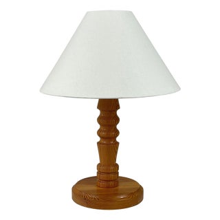 Pine Table Lamp, Sweden, 1970s For Sale