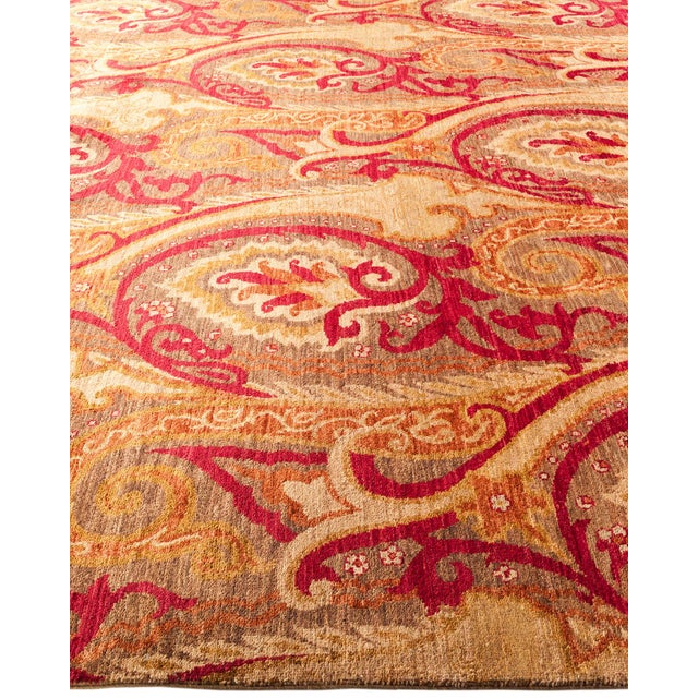 Solo Rugs Suzani Collection Hand-Knotted Area Rug - 8' 1" X 10' 4" For Sale - Image 4 of 10