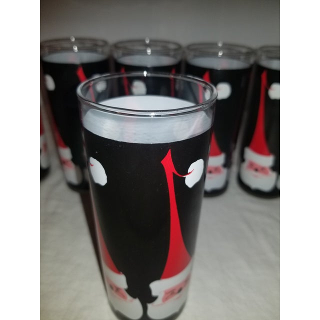 Mid-Century Modern Libbey Holt-Howards Santa Glasses - Set of 6 For Sale In Baltimore - Image 6 of 11