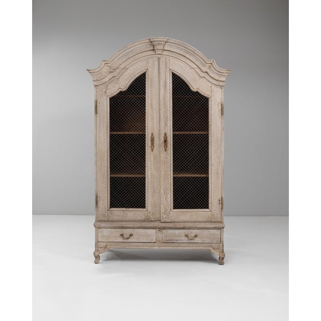 19th Century French Louis XV Style Cabinet with Wire Mesh Doors For Sale - Image 17 of 18