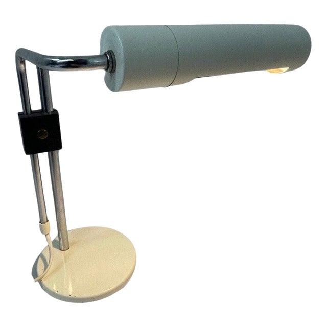 White and Chrome Adjustable Desk Lamp from Hala Zeist For Sale