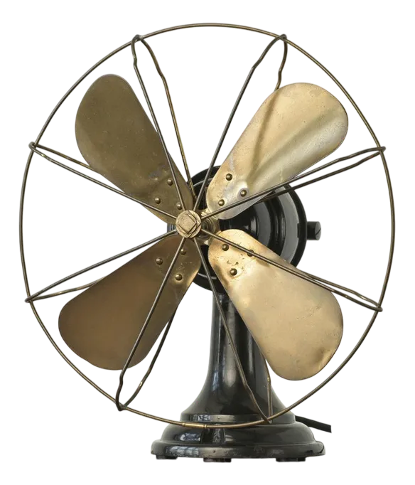 ヴィンテージバンドファンAEG BERLIN Wt 22 Table Fan by Peter Behrens for Aeg, Germany, 1909 | Chairish