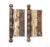 Mid 20th Century Pair of Vintage 4.5 X 4.5 In. Reading Brass Door Hinges For Sale - Image 5 of 5