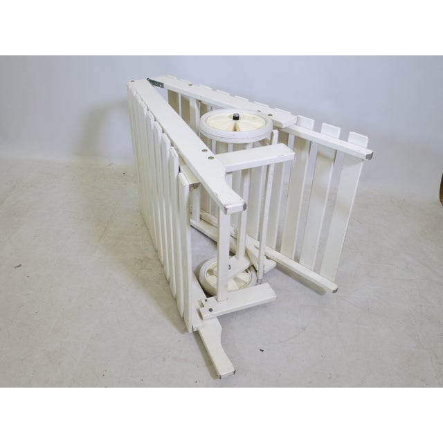 Cream Mid-Century Wooden Riviera Garden Lounger from Triconfort, 1970s For Sale - Image 8 of 10