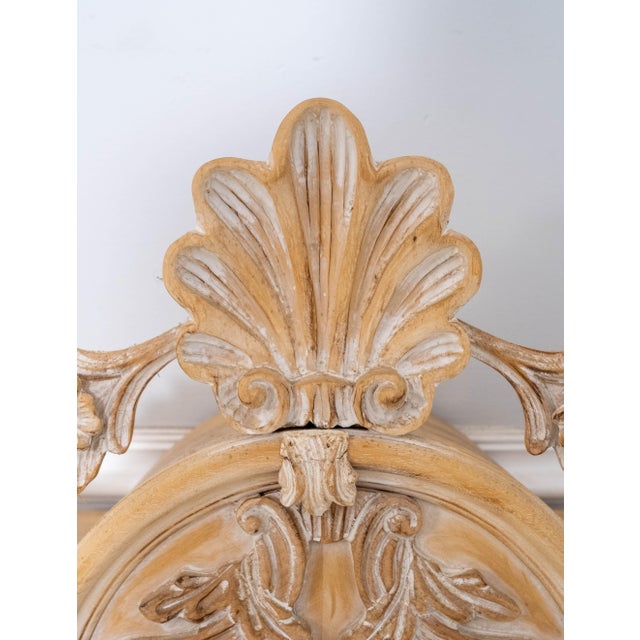 1970s Italian Style Carved 2 Door Hanging Wall Cabinet For Sale - Image 9 of 17