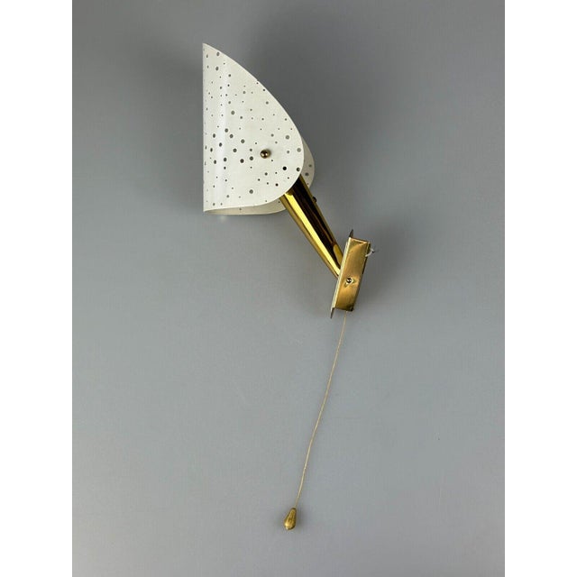 Wall Lamp Brass & Metal Design by Ernest Igl for Hillbrand, 1950s For Sale - Image 18 of 18