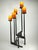 Large Brutalist Wrought Iron Floor Candlestick, 1960s For Sale - Image 6 of 11